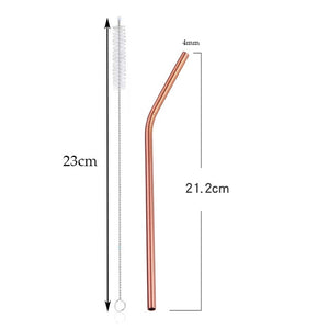 Colorful 304 Stainless Metal Drinking Straws