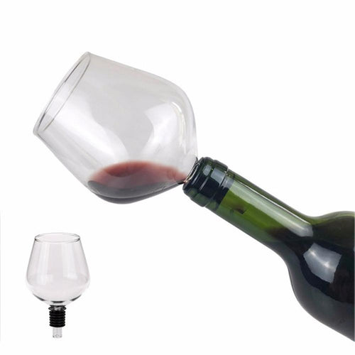 1PCS Drinking Directly from Bottle Clear Wine Glass Goblet Champagne Cup Barware Perfect Gift
