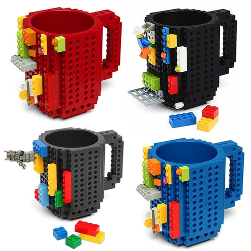 Cup Build-On Brick Lego Mug Type Building Blocks Coffee Cup