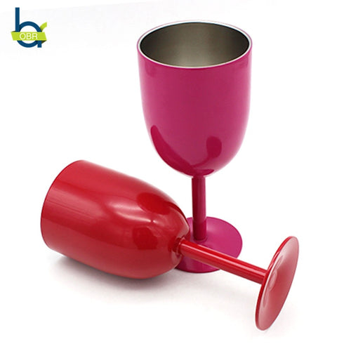 Red Wine Glass Stainless Steel Goblet Champagne Goblet Party Cup
