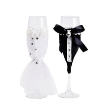Load image into Gallery viewer, Practical Boutique 2Pc Wedding Glasses