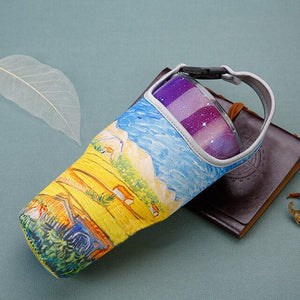 Anti-Hot Hand Shake Cup Set Portable Cartoon Cute Tote Bag