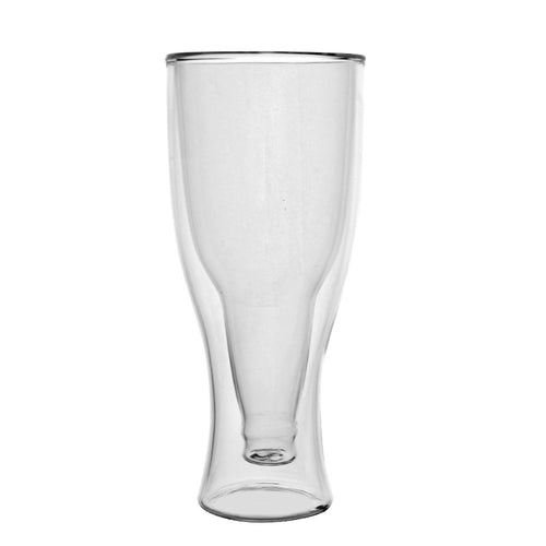 Fashion 250ml Charming Upside Down Thermo Insulated Double Wall Beer Glass Cup Barware Home Party Gift