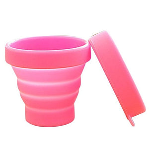 Outdoor tableware New Portable Silicone Retractable Folding Water Cup