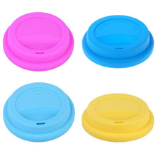 Load image into Gallery viewer, Thick Silicone Cup Lid Reusable Anti-dust Leakproof Silicone Lids