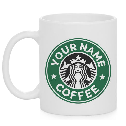 Custom Name Mug 11oz 330ml White Ceramic Classic Coffee Cup