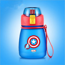 Load image into Gallery viewer, 390ML Cartoon Spiderman Captain America Children Kids Feeding Bottles Cups