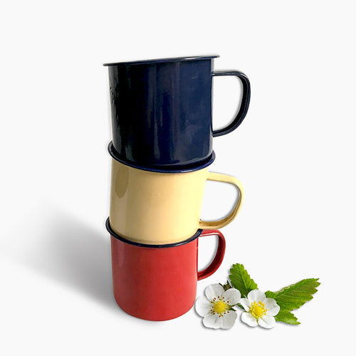 RUIDA Coffee Tea Cup Nostalgic Creative Vintage Lover Enamel Drinkware Coffee Cups