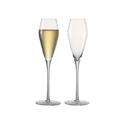 glass champagne flute glasses handmade blown sets for Wedding